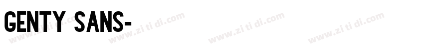 Genty Sans字体转换